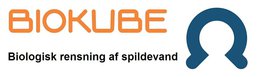 Biokube logo med slogan om spildevandsrensning